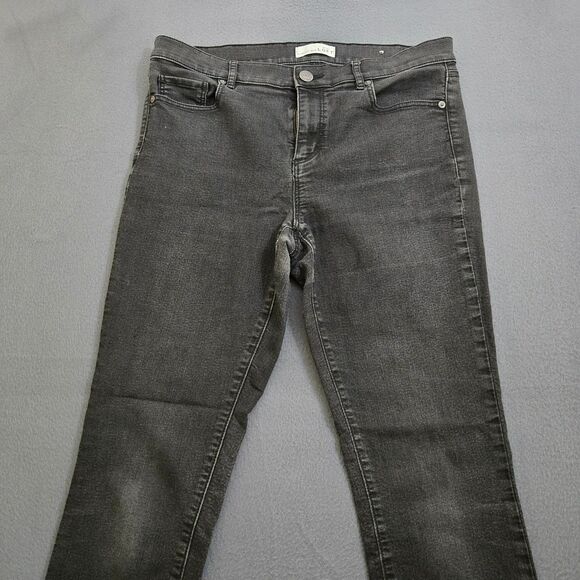 Ann Taylor LOFT Women 30/10 Black Modern Skinny Mid Rise Jeans - Picture 3 of 12